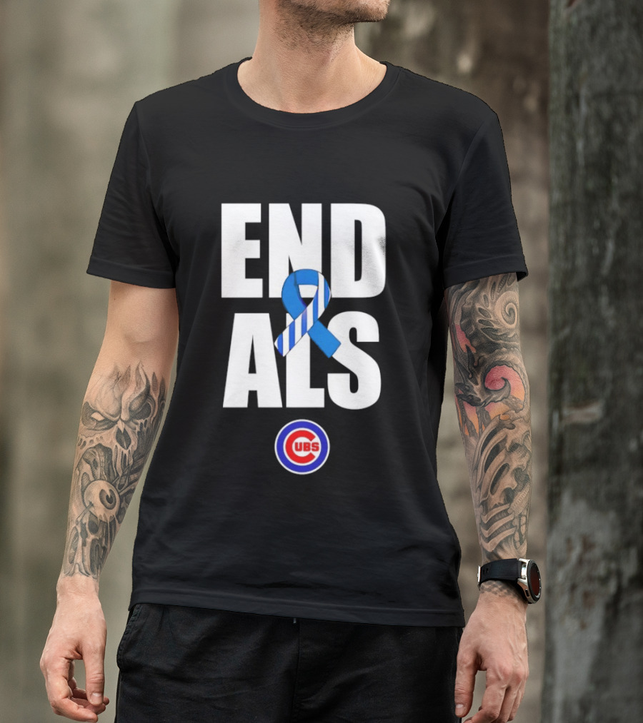 Chicago Cubs End ALS Awareness Support 2026 T-Shirt