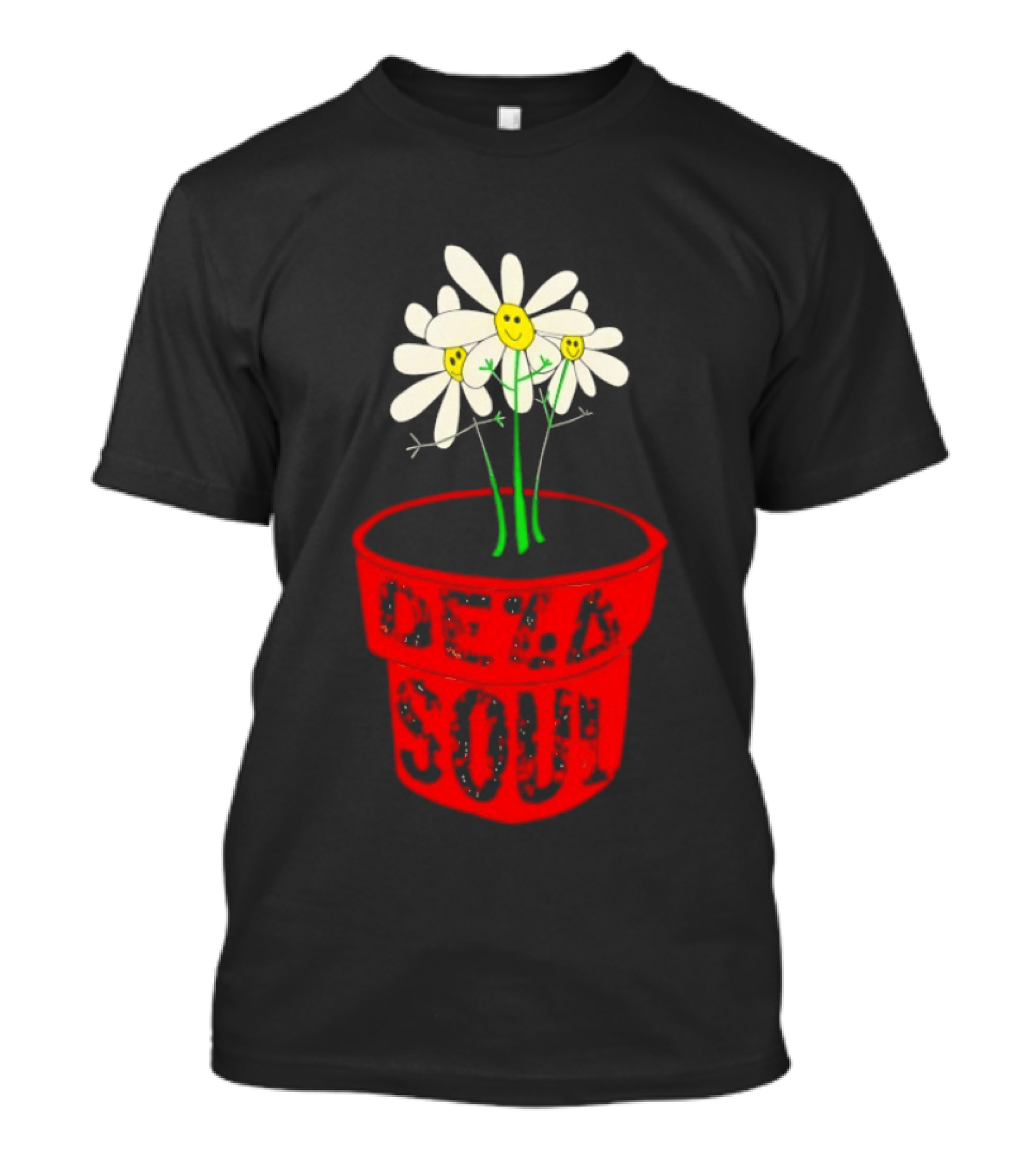 De La Soul Is Dead Flower Pot With White Daisies T-Shirt
