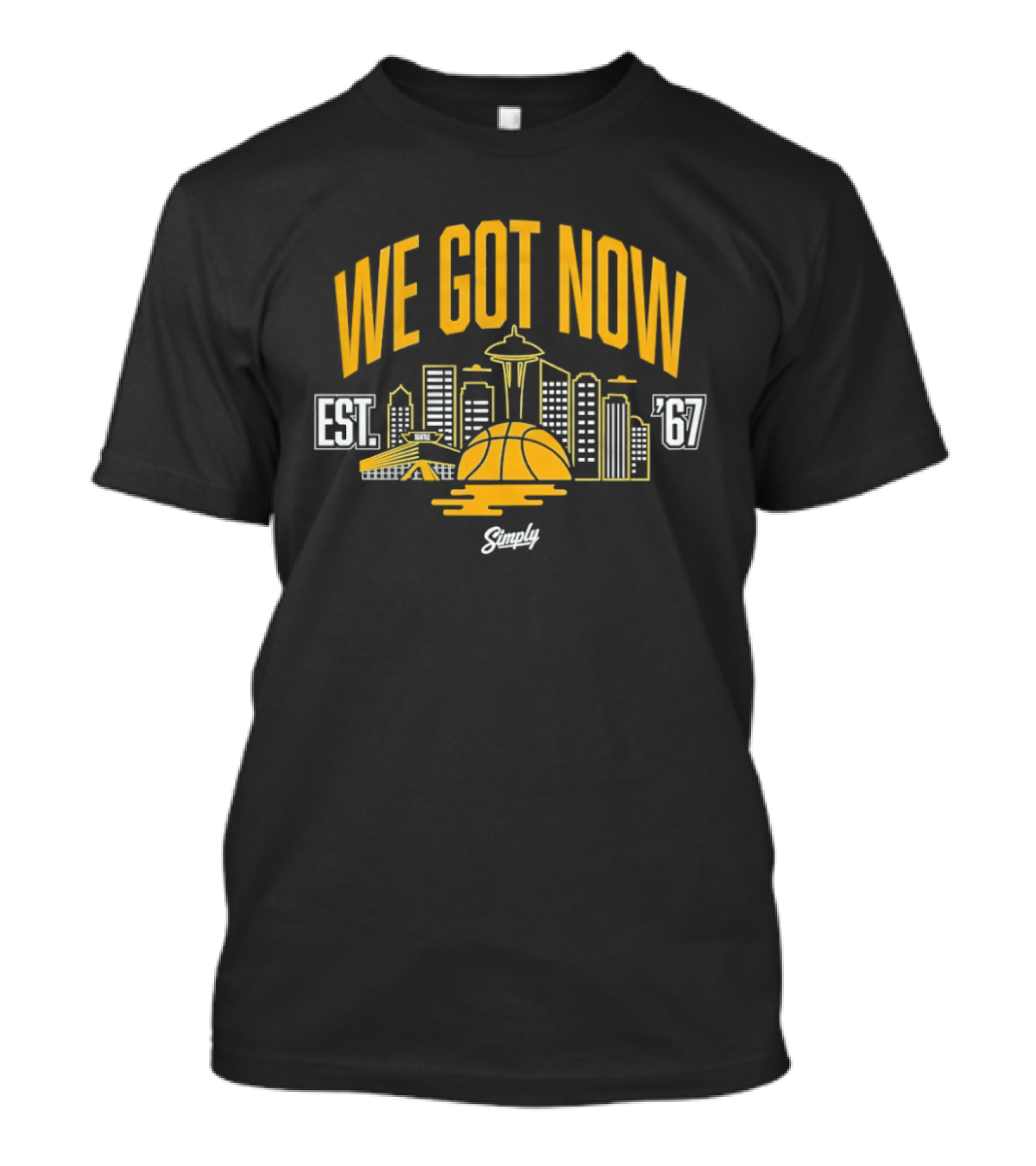 We Got Now Seattle Basketball EST 67 Sneaker Match T-Shirt