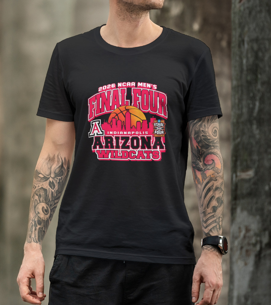 2026 NCAA Men's Final Four Indianapolis Arizona Wildcats Basketball T-Shirt