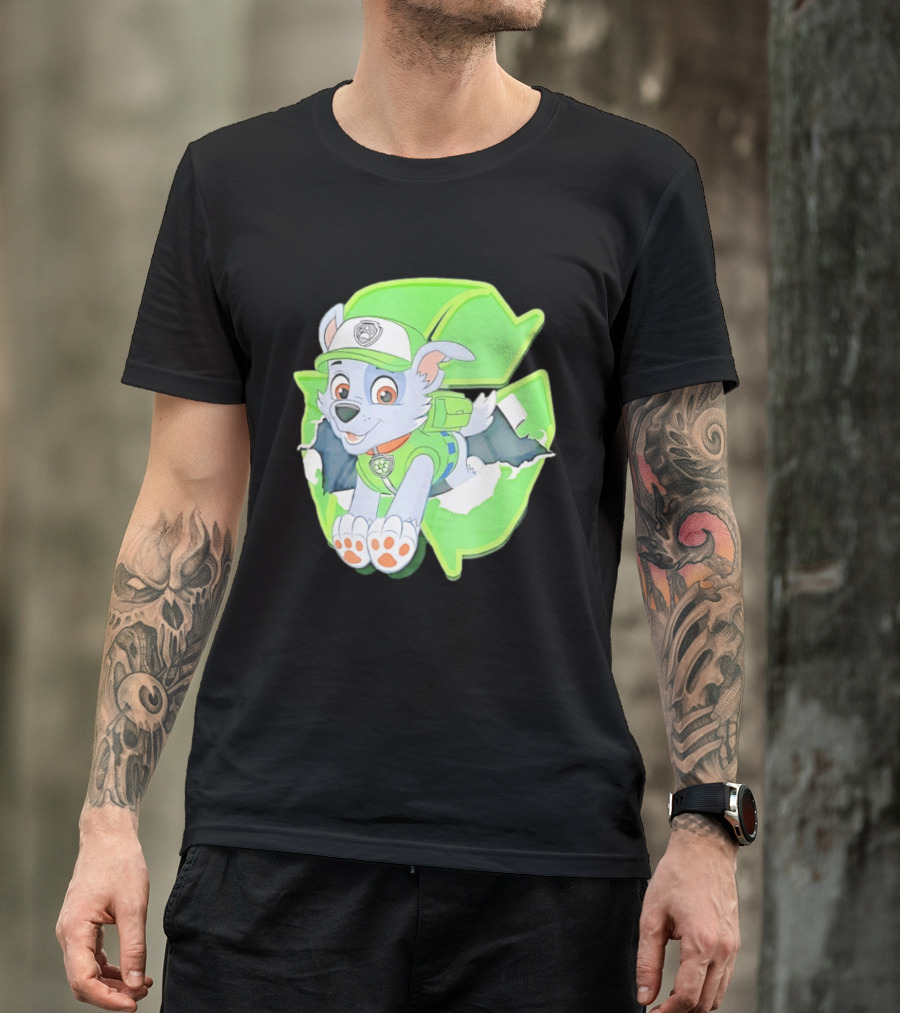 Bought Myself A Rocky Recycle Adventure Paw Patrol Rocky Puppy Patrol Green Eco Friendly T-Shirt
