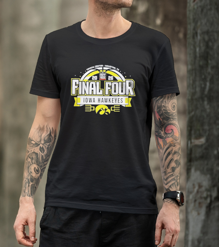 Iowa Hawkeyes NCAA Basketball Final Four 2026 March Madness Arch Madness T-Shirt