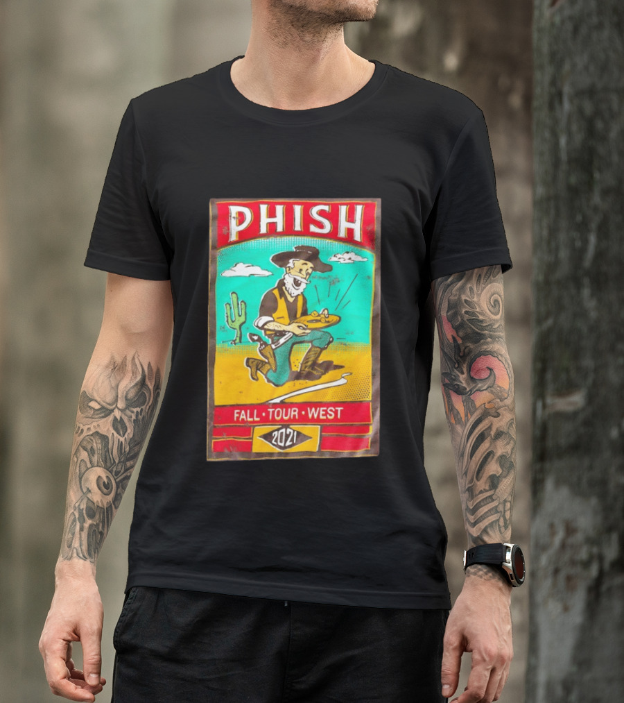 Phish Fall Tour West 2021 Prospector Desert Scene T-Shirt