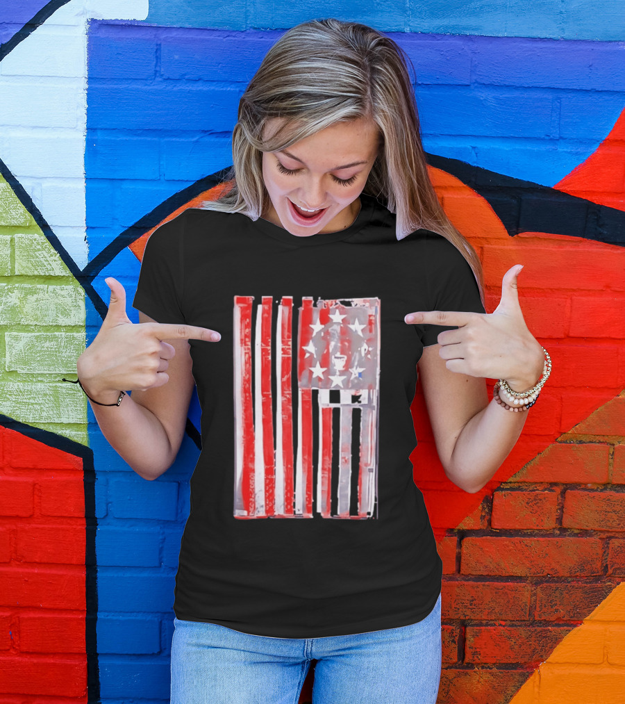 Rottweiler American Flag Independence Dog Lovers Patriotic USA T-Shirt