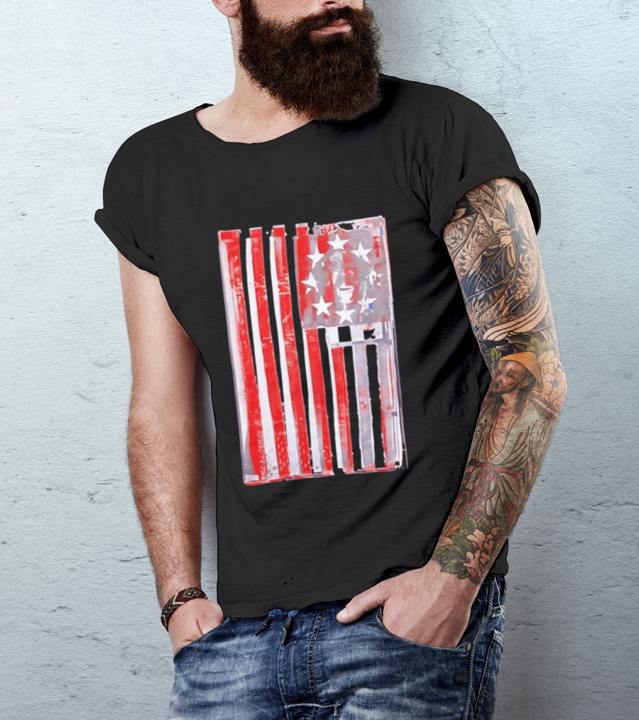 Rottweiler American Flag Independence Dog Lovers Patriotic USA T-Shirt