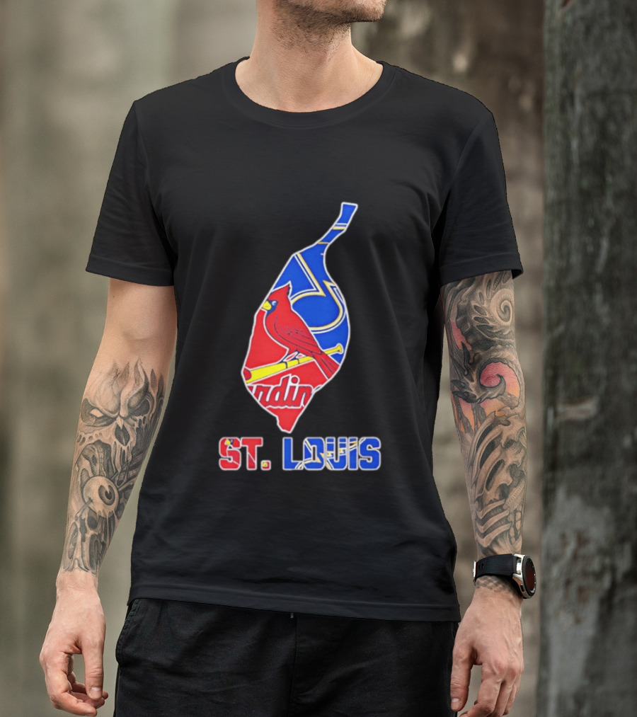 St. Louis Cardinals And Blues Team Spirit T-Shirt