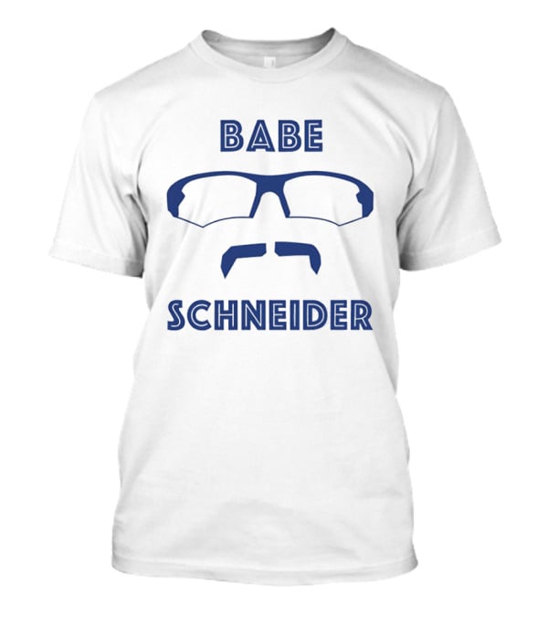 Babe Schneider Davis Schneider Gate 14 Podcast Glasses Moustache T-Shirt