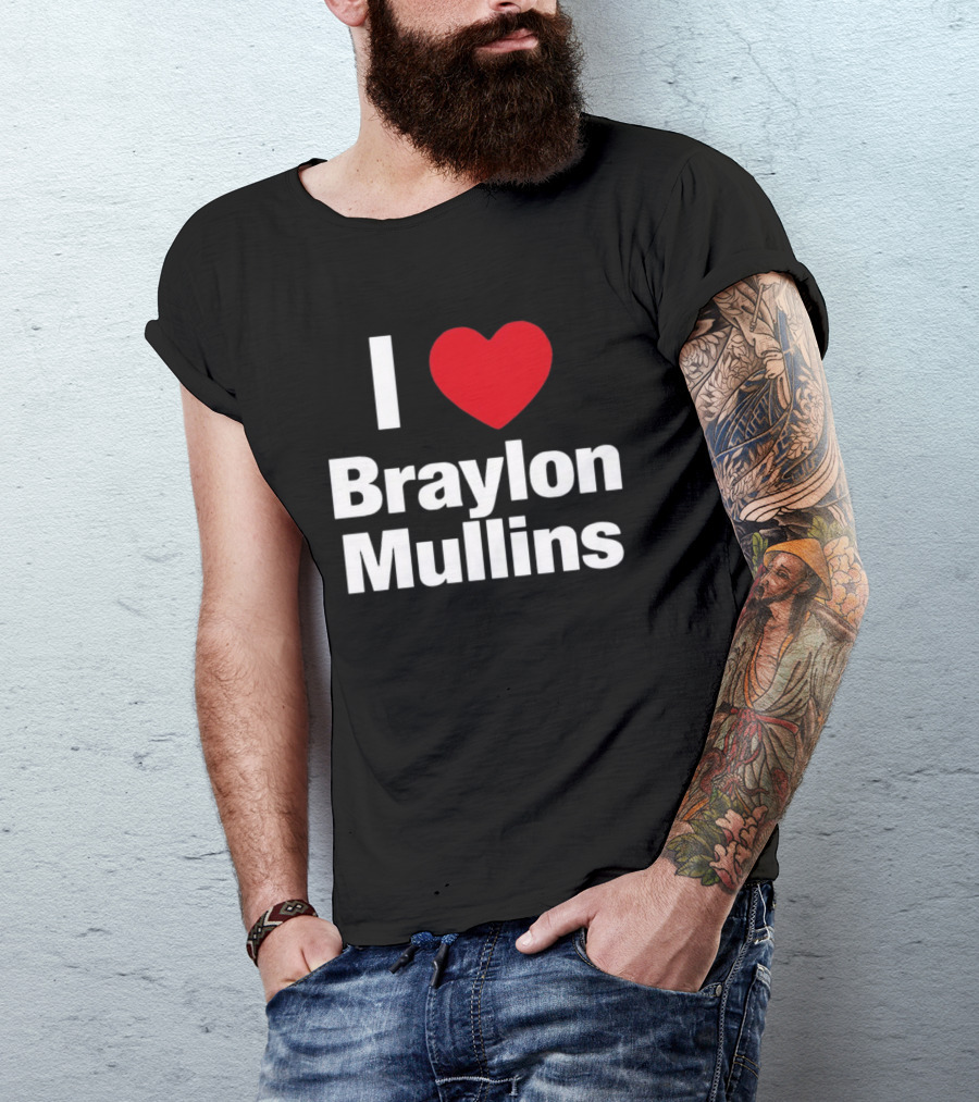 I Heart Braylon Mullins Basketball Fan Love T-Shirt