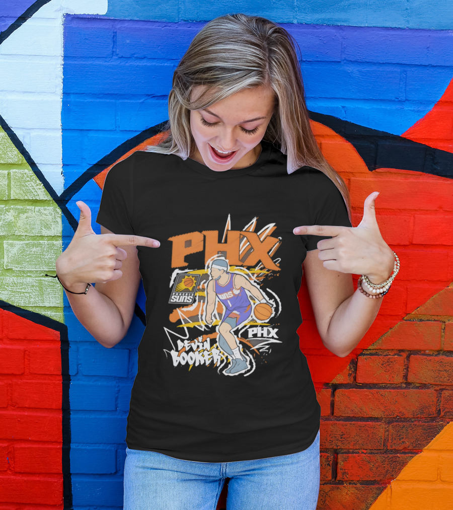 Phoenix Suns Devin Booker PHX Basketball Player T-Shirt