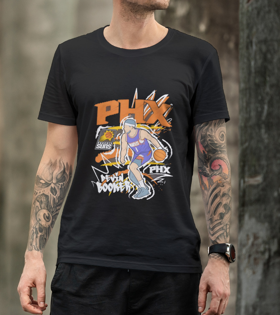 Phoenix Suns Devin Booker PHX Basketball Player T-Shirt