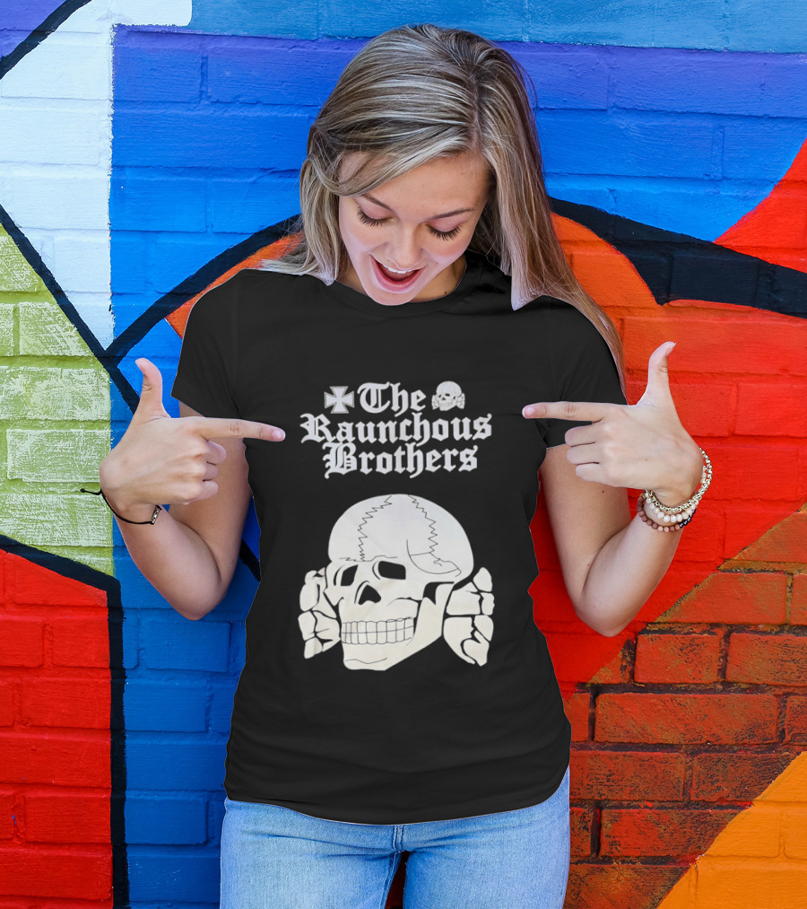 Skull The Raunchous Brothers Vintage Gothic T-Shirt