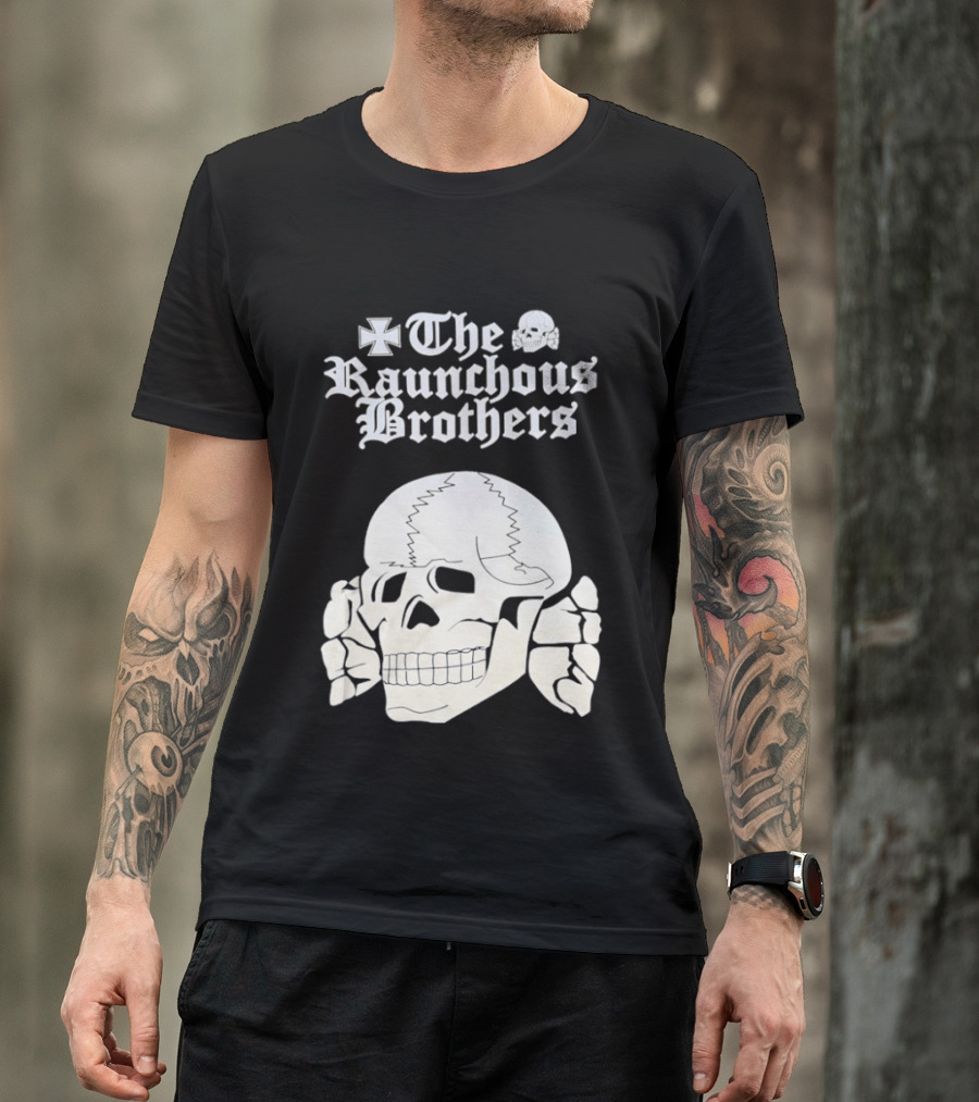 Skull The Raunchous Brothers Vintage Gothic T-Shirt