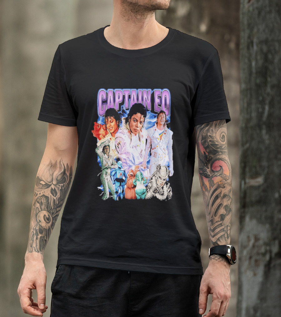 Captain EO Michael Jackson Sci Fi Adventure Cast Characters T-Shirt