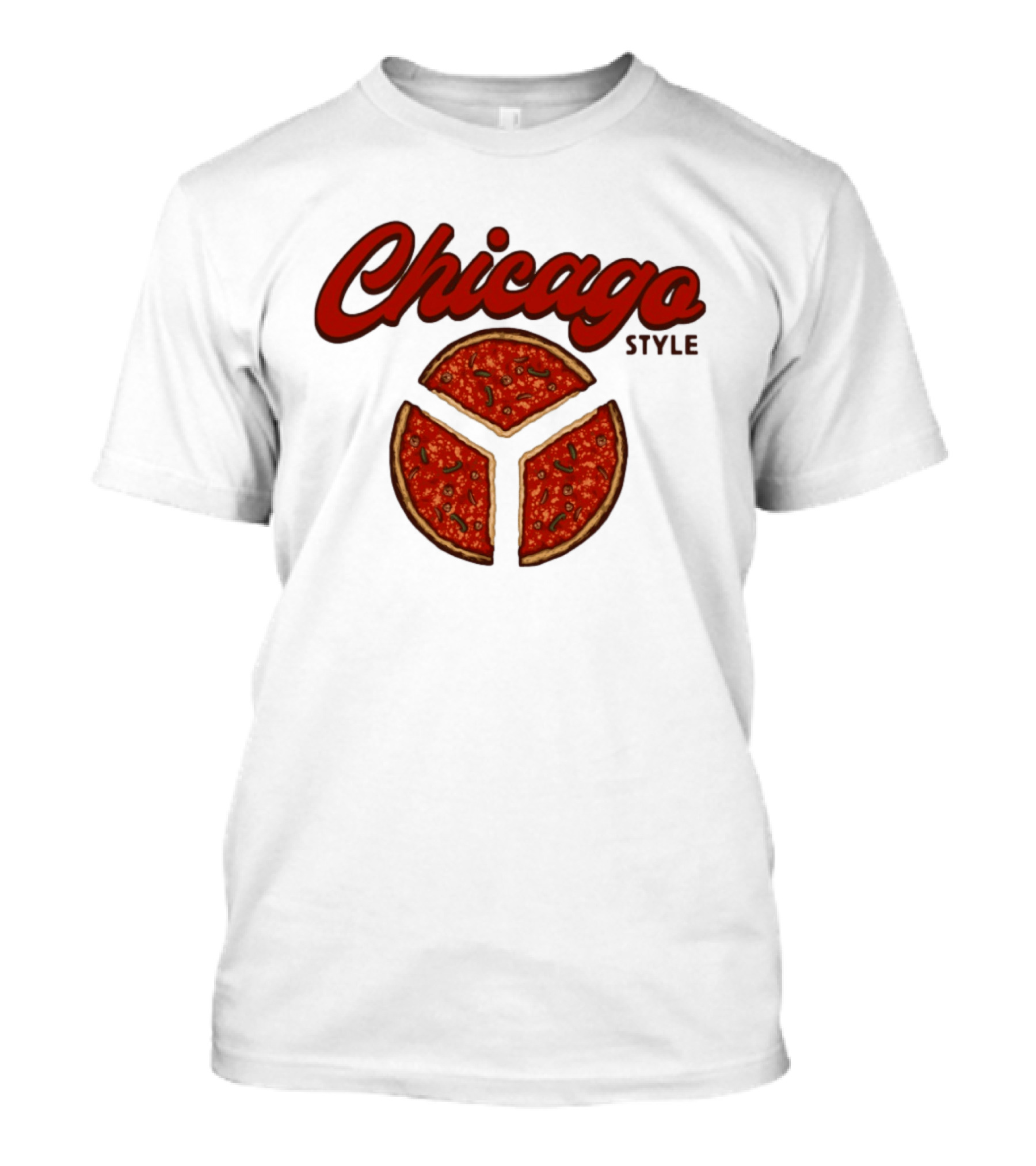 Chicago Style Deep Dish Pizza Slices T-Shirt