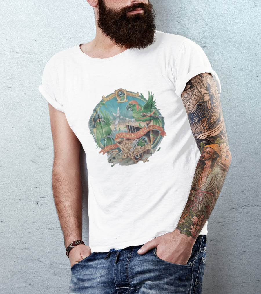 Parrots Of The Caribbean Pirate Adventure Join The Crew T-Shirt