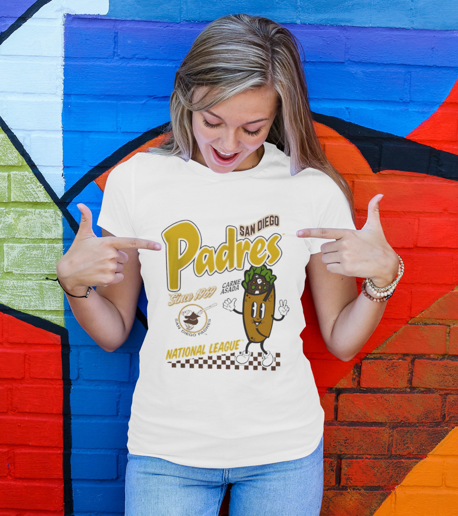 San Diego Padres Carne Asada National League Since 1969 Retro Baseball T-Shirt