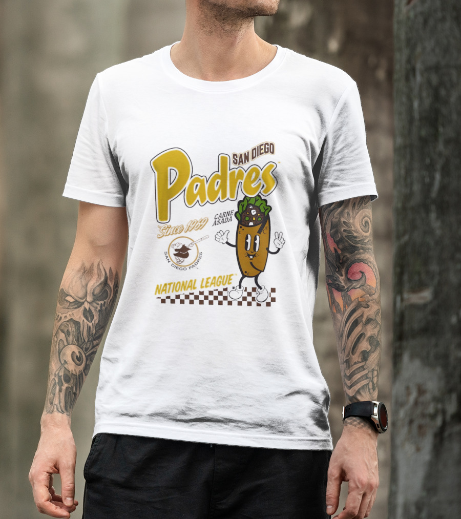 San Diego Padres Carne Asada National League Since 1969 Retro Baseball T-Shirt