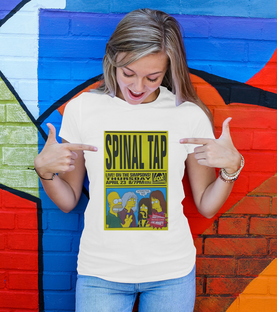 Spinal Tap Live On The Simpsons Thursday April 23 Fox 8 7pm With Interesting Hair T-Shirt