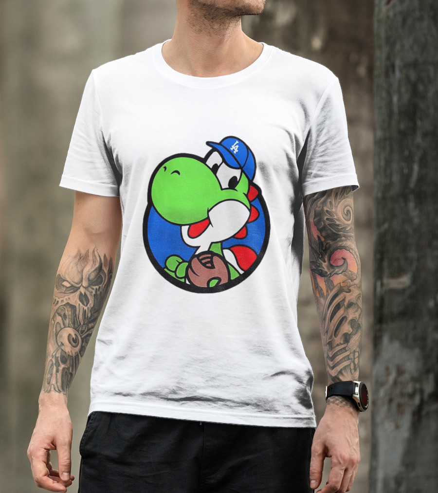 Super Mario Yoshi Los Angeles Dodgers Baseball MLB 2026 T-Shirt