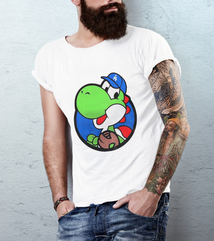 Super Mario Yoshi Los Angeles Dodgers Baseball MLB 2026 T-Shirt