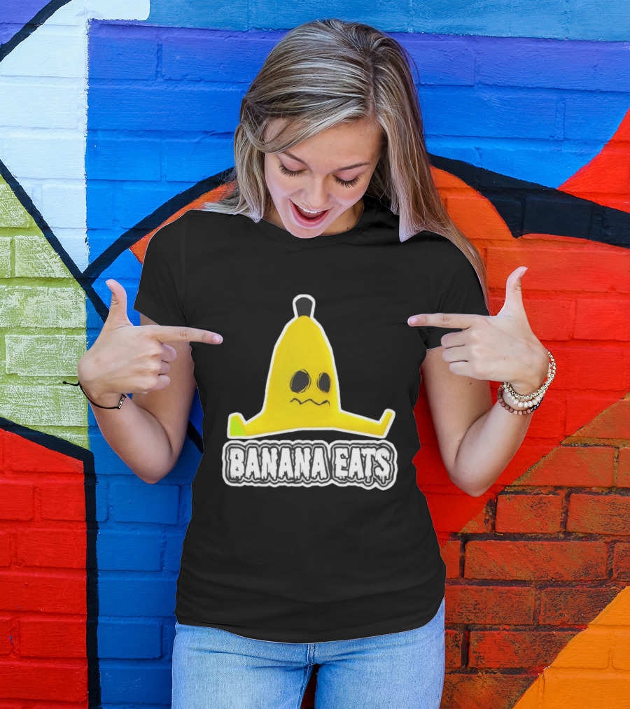 Banana Eats Game Inspired Funny Yellow T-Shirt