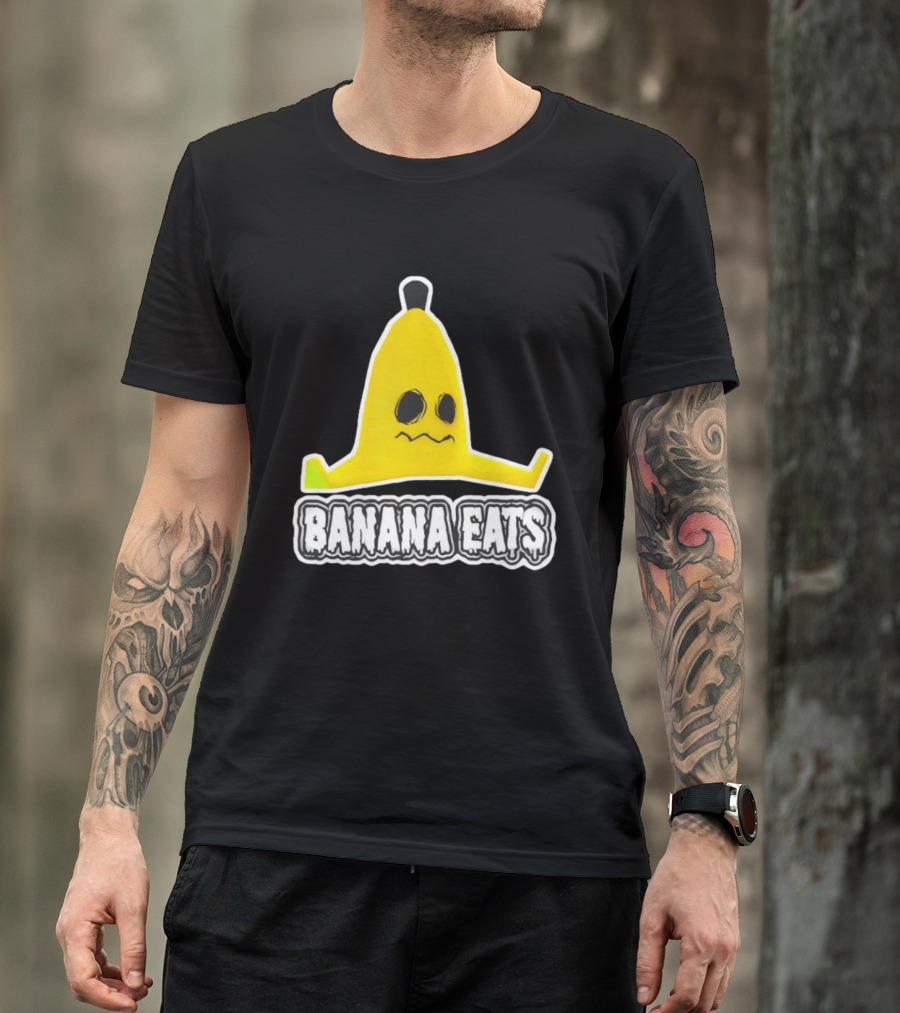 Banana Eats Game Inspired Funny Yellow T-Shirt