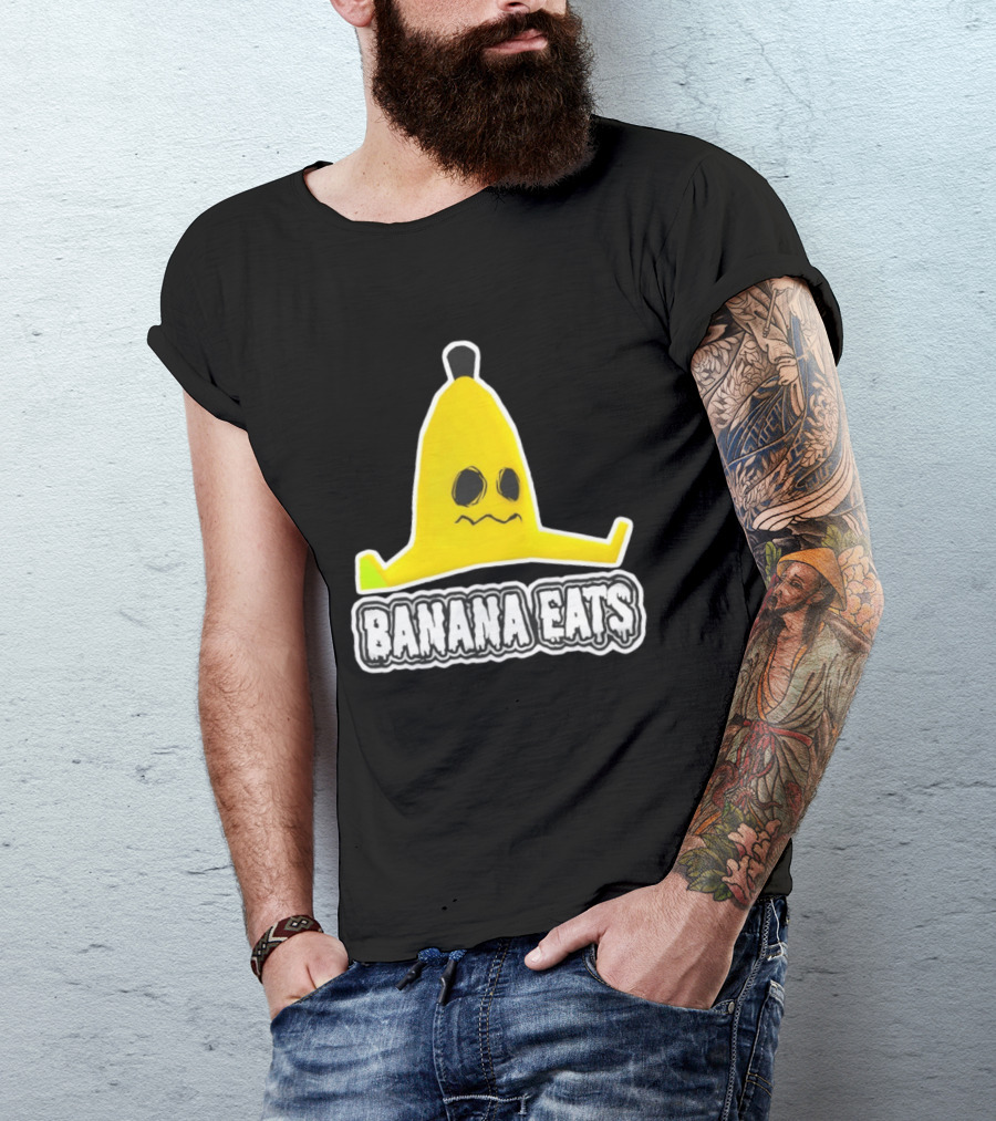 Banana Eats Game Inspired Funny Yellow T-Shirt