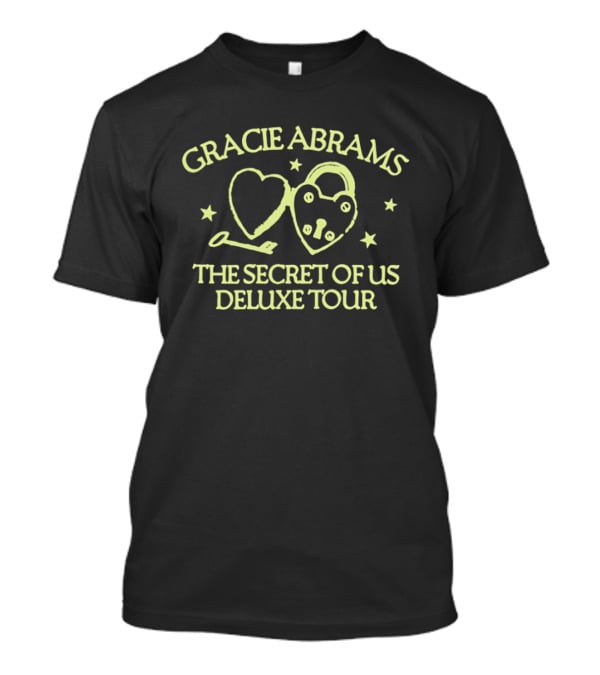 Gracie Abrams The Secret Of US Deluxe Tour Heart Lock Key Stars 2026 T-Shirt