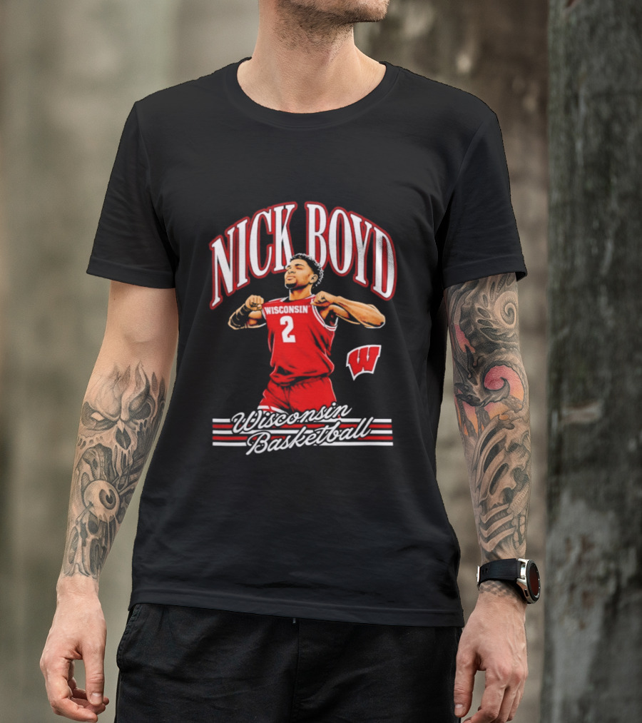 Nick Boyd Wisconsin Basketball Badgers Number 2 T-Shirt