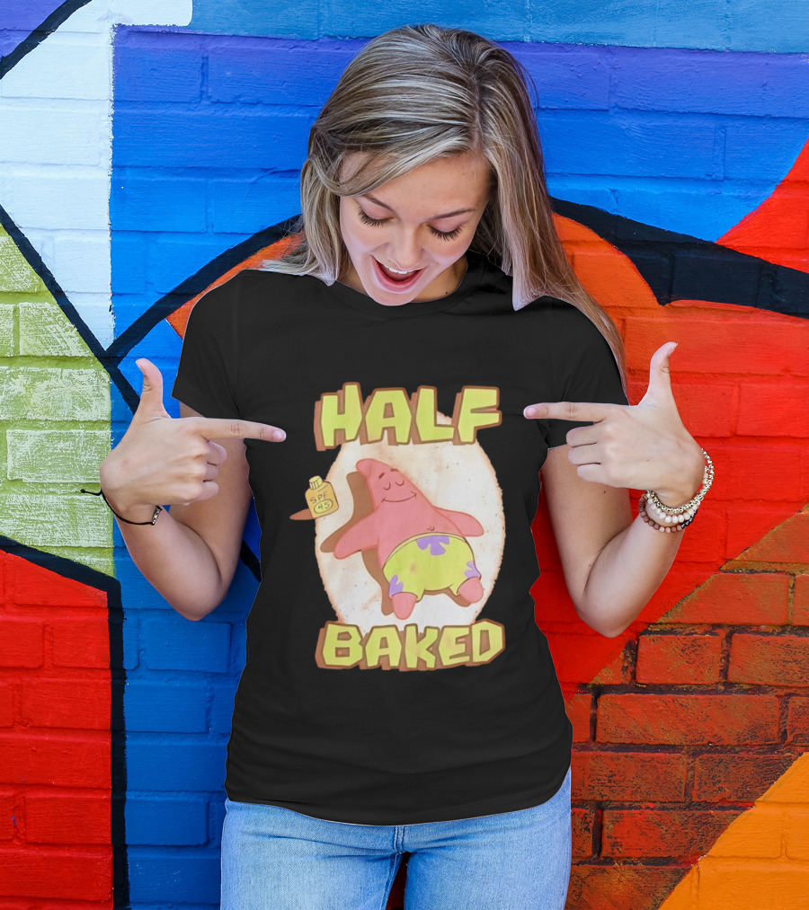 Patrick Star Half Baked SPF 45 Sunscreen Relaxation T-Shirt