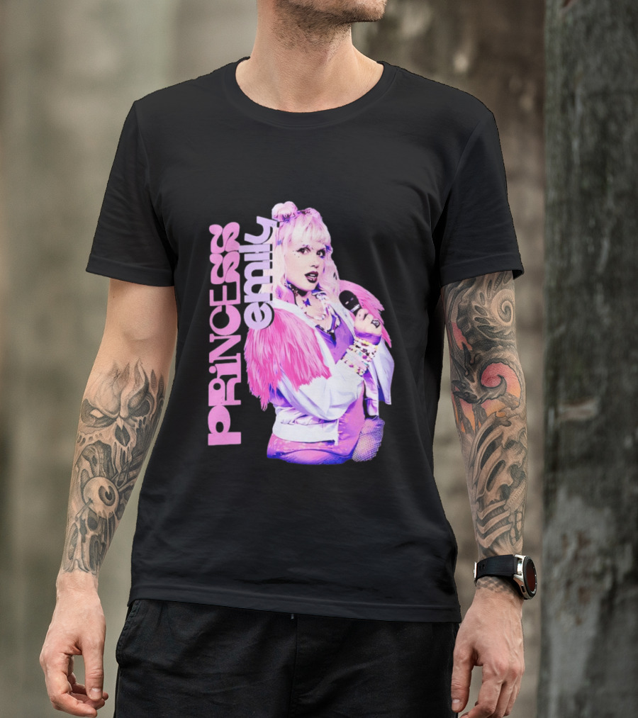 Princess Emily Pop Star Style Microphone Fashion T-Shirt