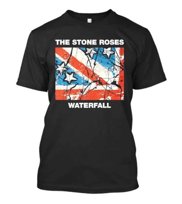 The Stone Roses Waterfall Flag Stars Union Jack T-Shirt