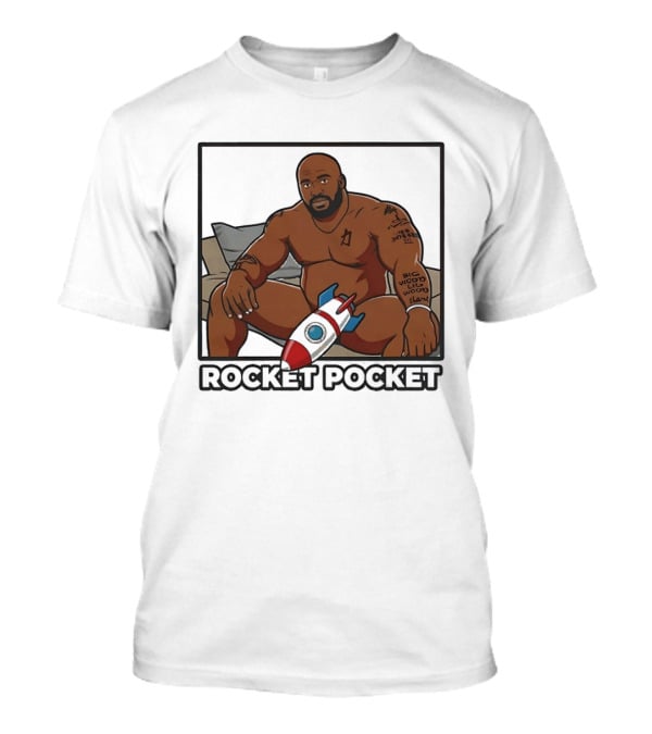 ROCKET POCKET Barry Wood Cartoon T-Shirt