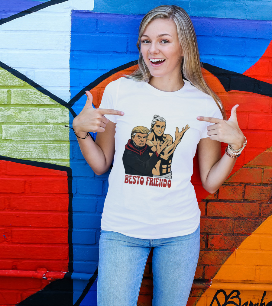 Besto Friendo Trump Anime Crossover Meme T-Shirt
