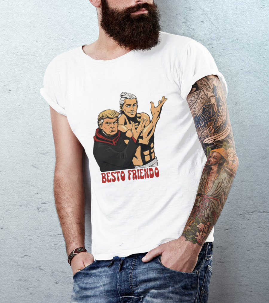 Besto Friendo Trump Anime Crossover Meme T-Shirt