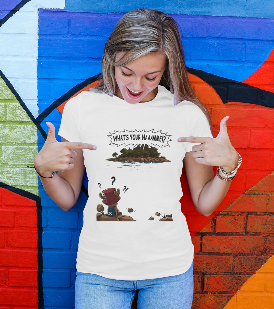 Tony Tony Chopper What's Your Name Island Question Marks T-Shirt
