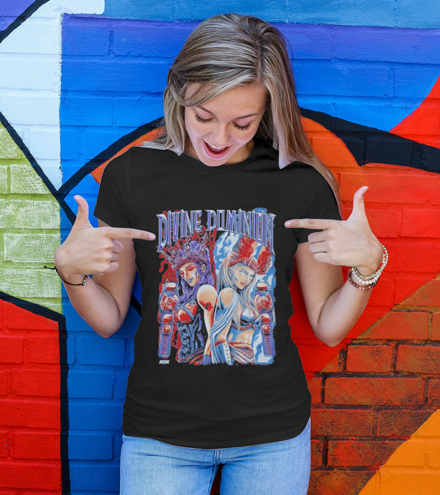 Divine Dominion AEW Megan Bayne Lena Kross Wrestling Champions T-Shirt
