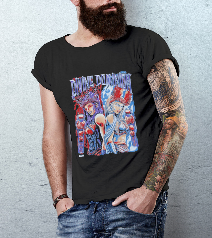 Divine Dominion AEW Megan Bayne Lena Kross Wrestling Champions T-Shirt