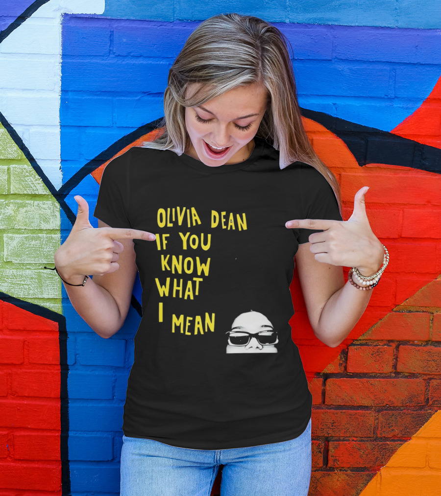 Olivia Dean If You Know What I Mean Glasses Sketch T-Shirt