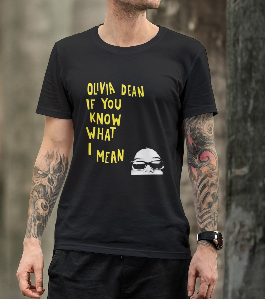 Olivia Dean If You Know What I Mean Glasses Sketch T-Shirt
