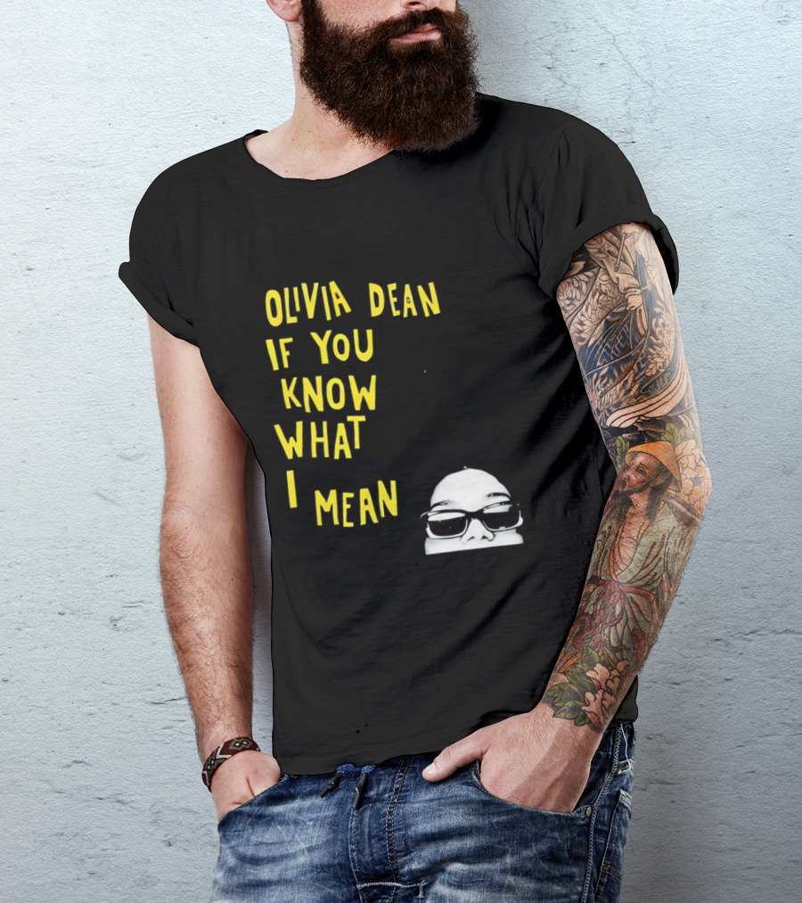 Olivia Dean If You Know What I Mean Glasses Sketch T-Shirt