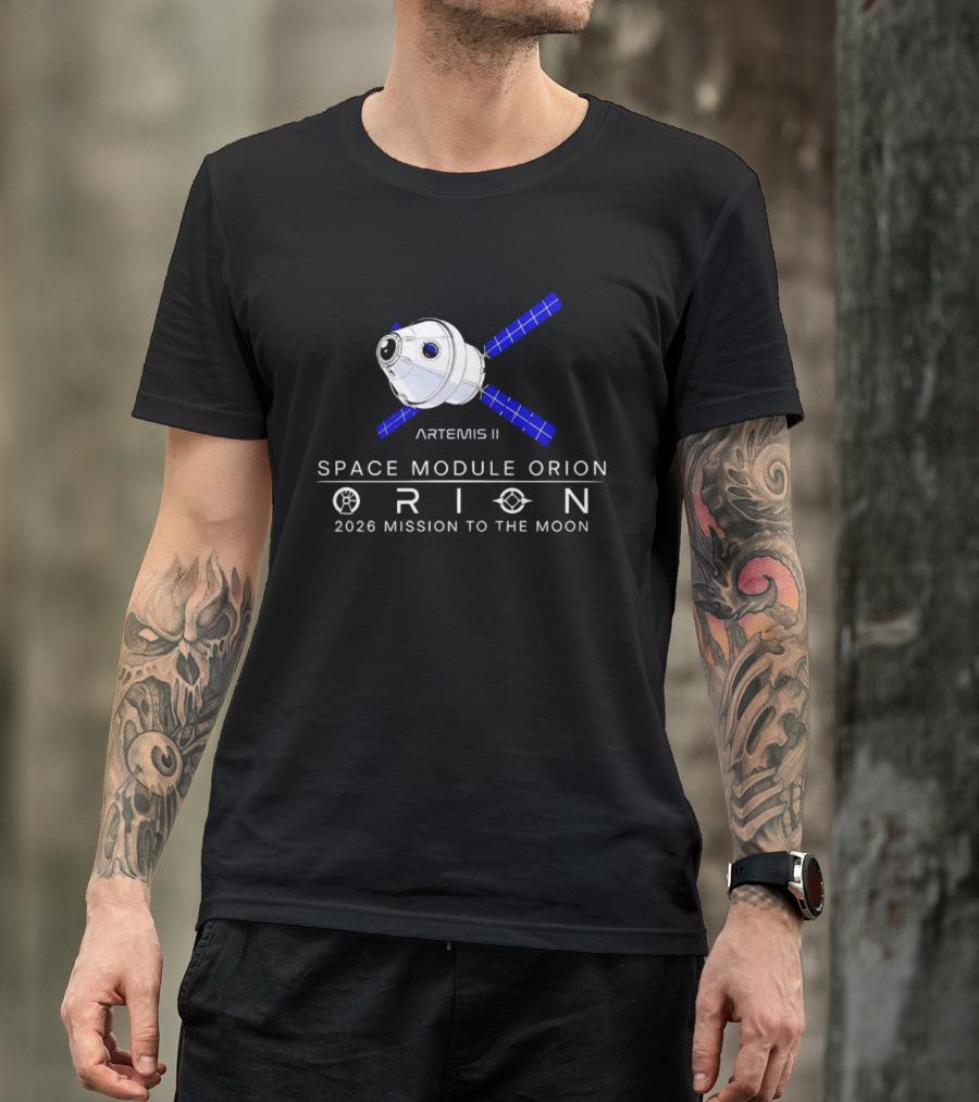 Artemis II Space Module Orion 2026 Mission To The Moon T-Shirt