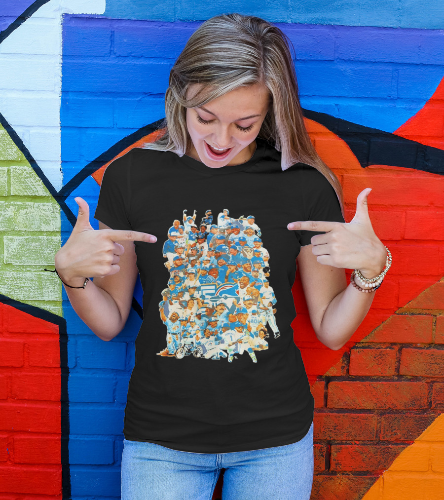 Toronto Blue Jays 50th Anniversary Celebration Collage T-Shirt