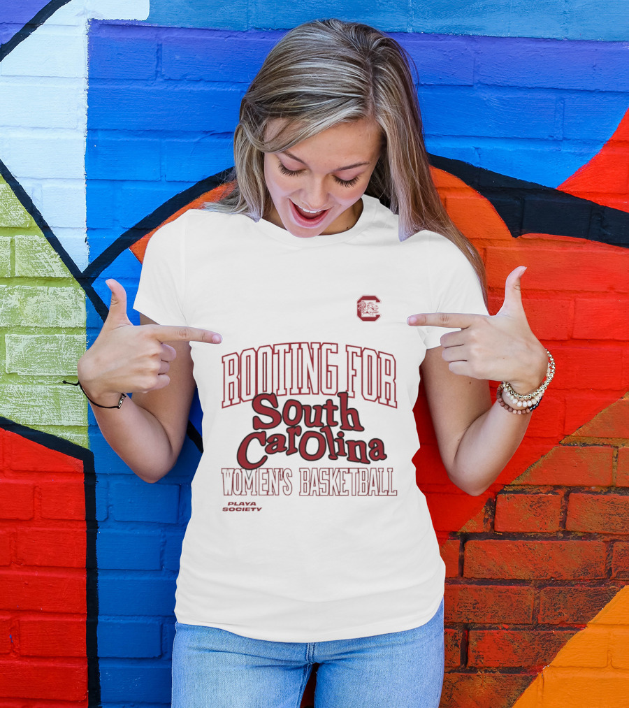 Rooting For South Carolina Women's Basketball Playa Society T-Shirt