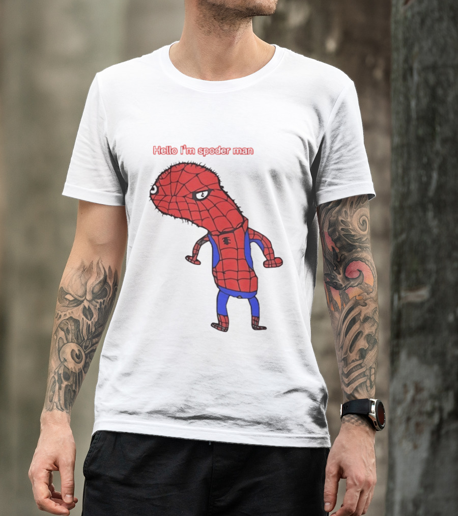 Hello I'm Spoderman Spiderman T-Shirt