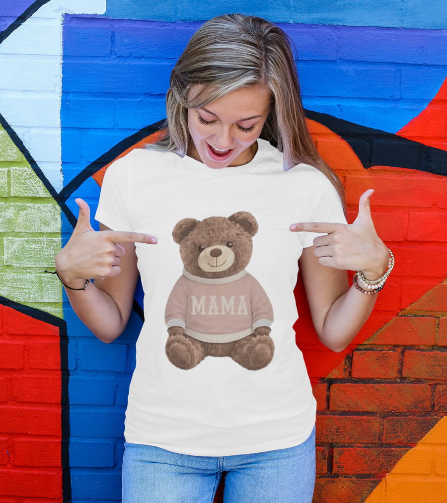 Mama Bear Stuffie Mother's Day 2026 Gift For Moms T-Shirt