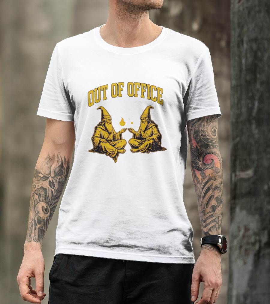 Out Of Office Wizards Magical Sorcery Wizardry Duo T-Shirt