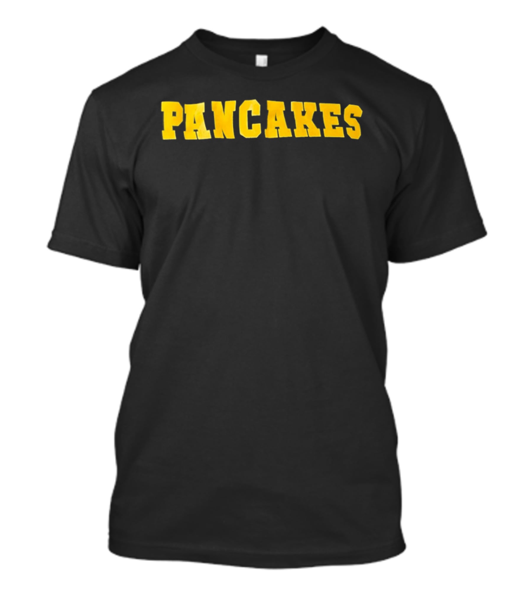 Pancakes Breakfast Food Lover Retro Yellow T-Shirt