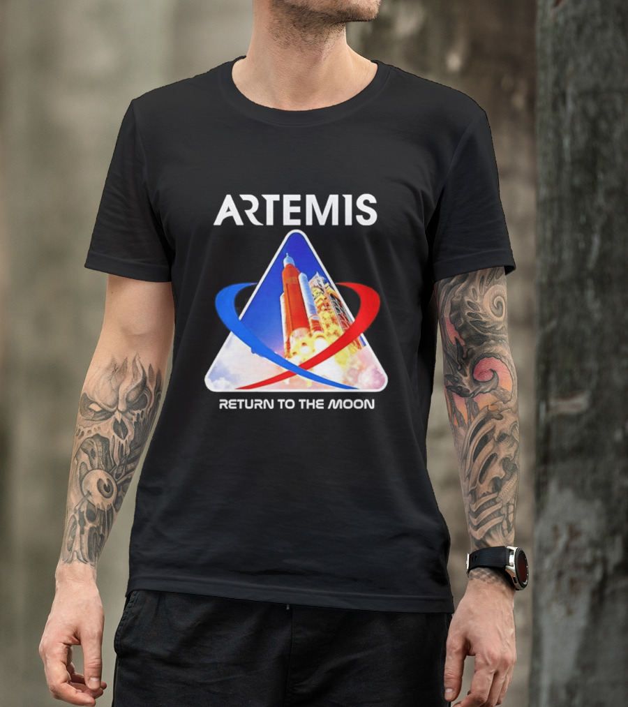 NASA Artemis Return To The Moon Enthusiast Launch Exploration T-Shirt