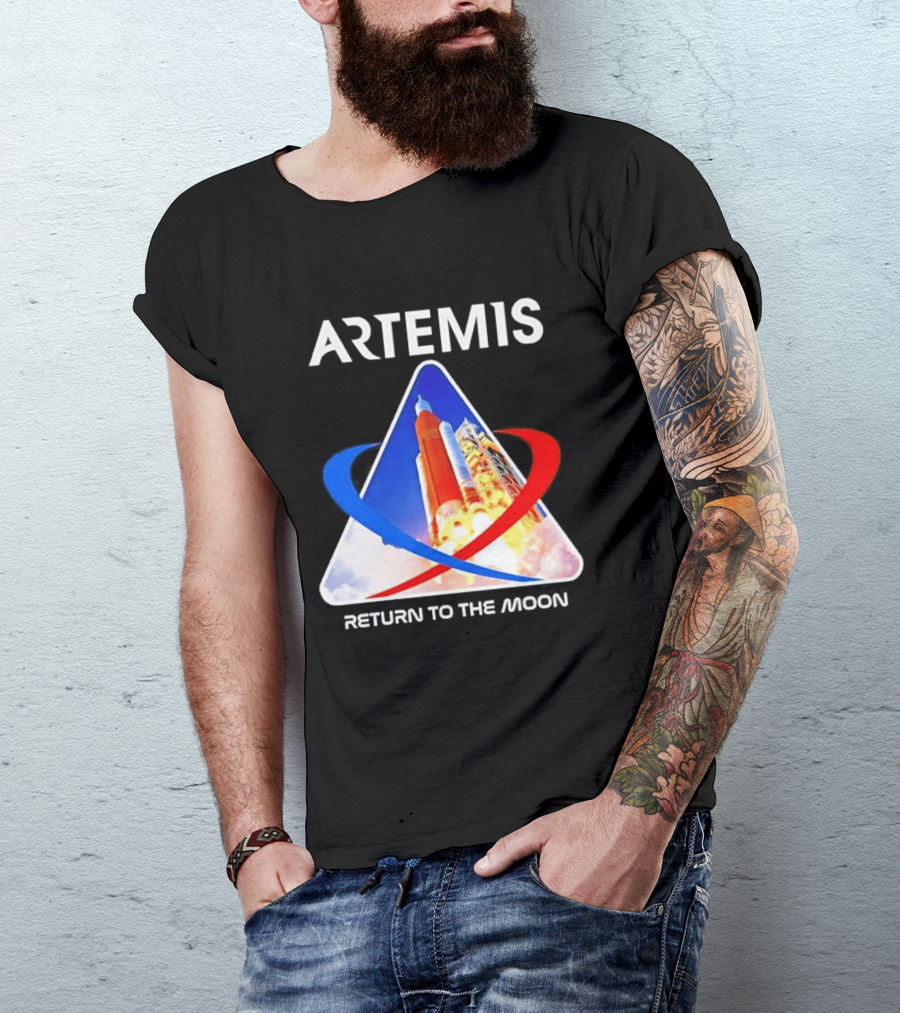 NASA Artemis Return To The Moon Enthusiast Launch Exploration T-Shirt